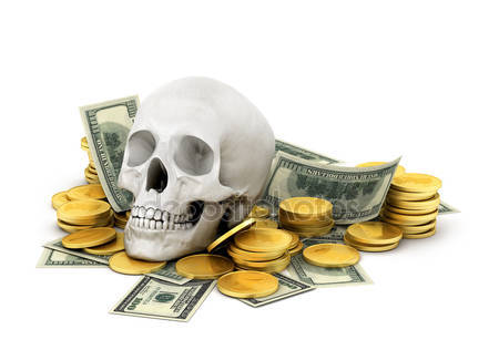 concept-of-corruption-skull